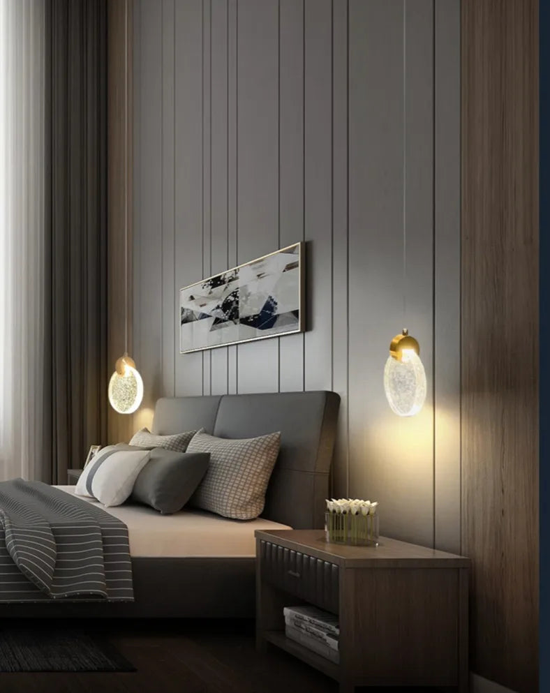 Water Drop Ceiling Chandelier Bubble Crystal Hanging Lamp Dining Room Decor Bedroom Lamp Bar Cafe Led Lights Home Pendant Light