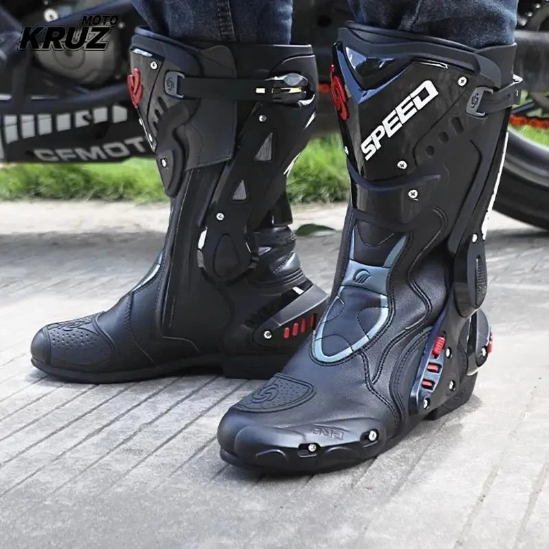 Motorcycle Riding Shoes Men Off-Road Riding Boots Road Racing Long Boots Four Seasons Anti-Fall Motorcycle Motocross Boots
