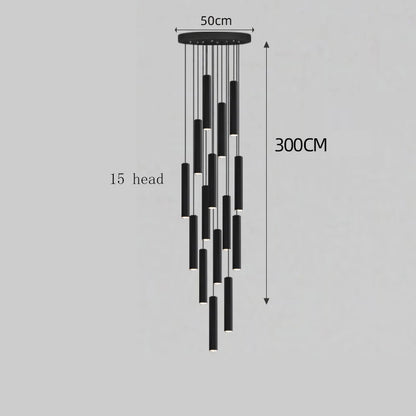 Modern home decor led lights pendant light lamps forstaircase Chandeliers for living room hanging light indoor lighting
