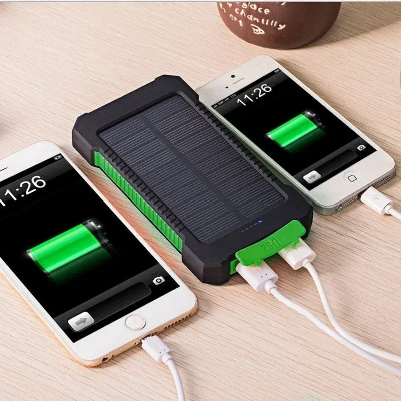 Lenovo 500000mAh Outdoor Solar Power Bank Super Fast Charging Portable External Battery for iPhone Samsung Huawei