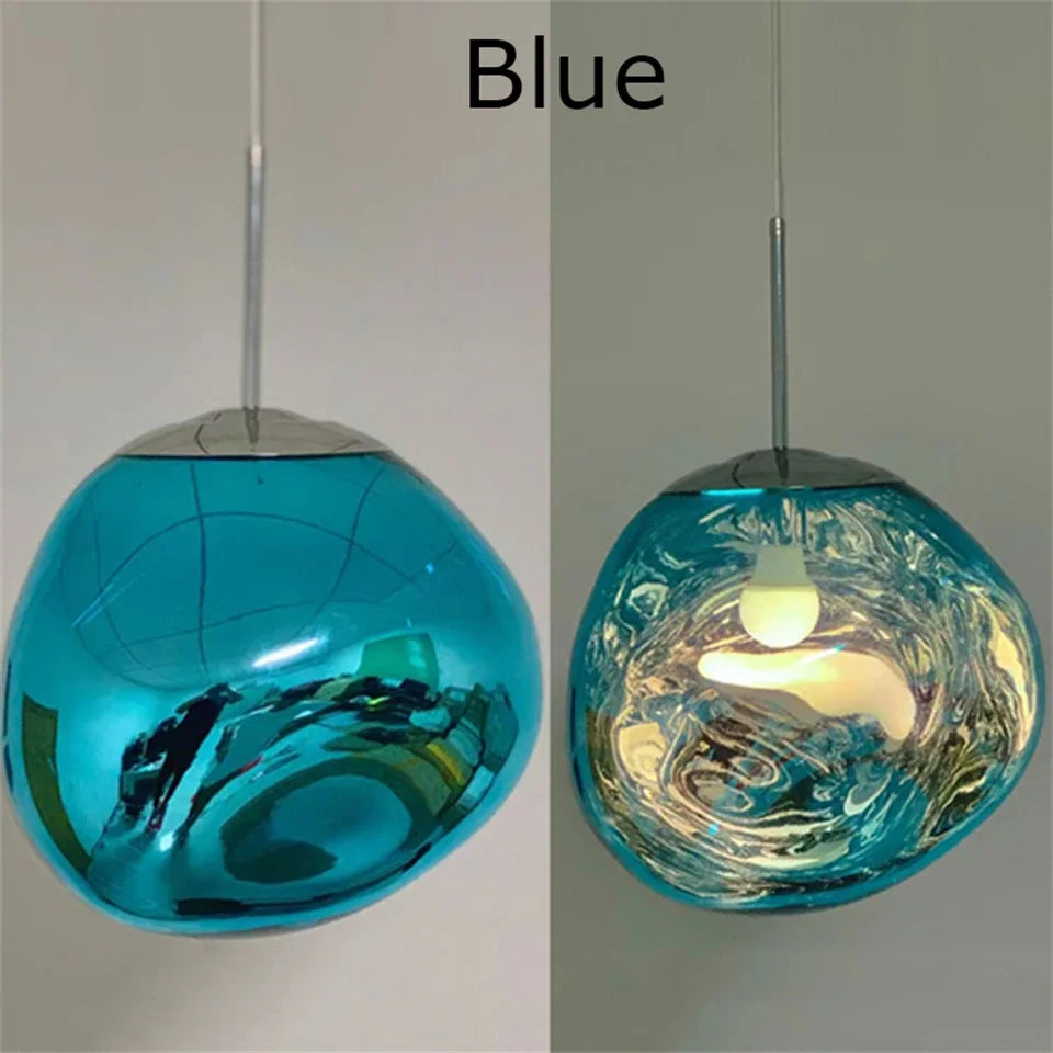 Nordic LED Lava Pendant Lights PVC Lighting Ideal for Living Room Indoor Decor Home Fixtures Loft Kitchen Hanging Lamp