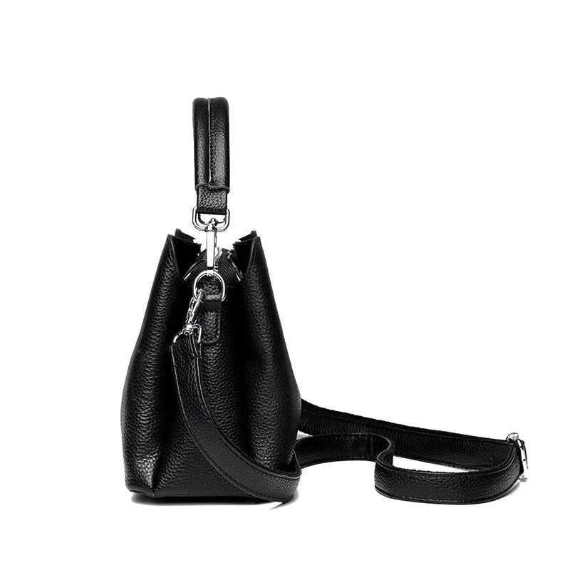 100% Genuine Leather Women Handbags Cowhide Women Shoulder bag Fashion Luxury Ladies Messenger Bags High Quality Female Tote bag