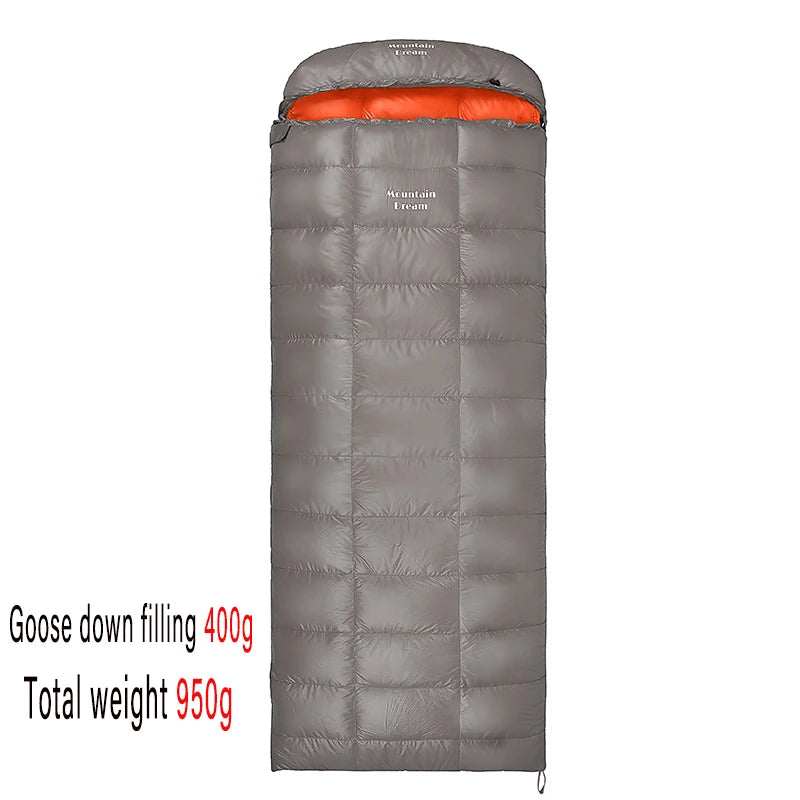 Envelope-style Down Sleeping Bag Ultra-light Goose Down Waterproof Plus Size Winter Warm Travel Hiking Camping Sleeping Bag
