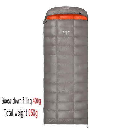 Envelope-style Down Sleeping Bag Ultra-light Goose Down Waterproof Plus Size Winter Warm Travel Hiking Camping Sleeping Bag