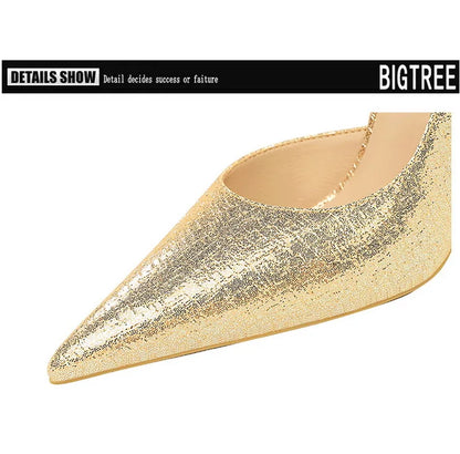 BIGTREE Shoes Sequin Cloth Women Pumps Fashion Wedding Shoes Luxury High Heels Women Shoes Stilettos Heels Sexy Party Shoes 2026