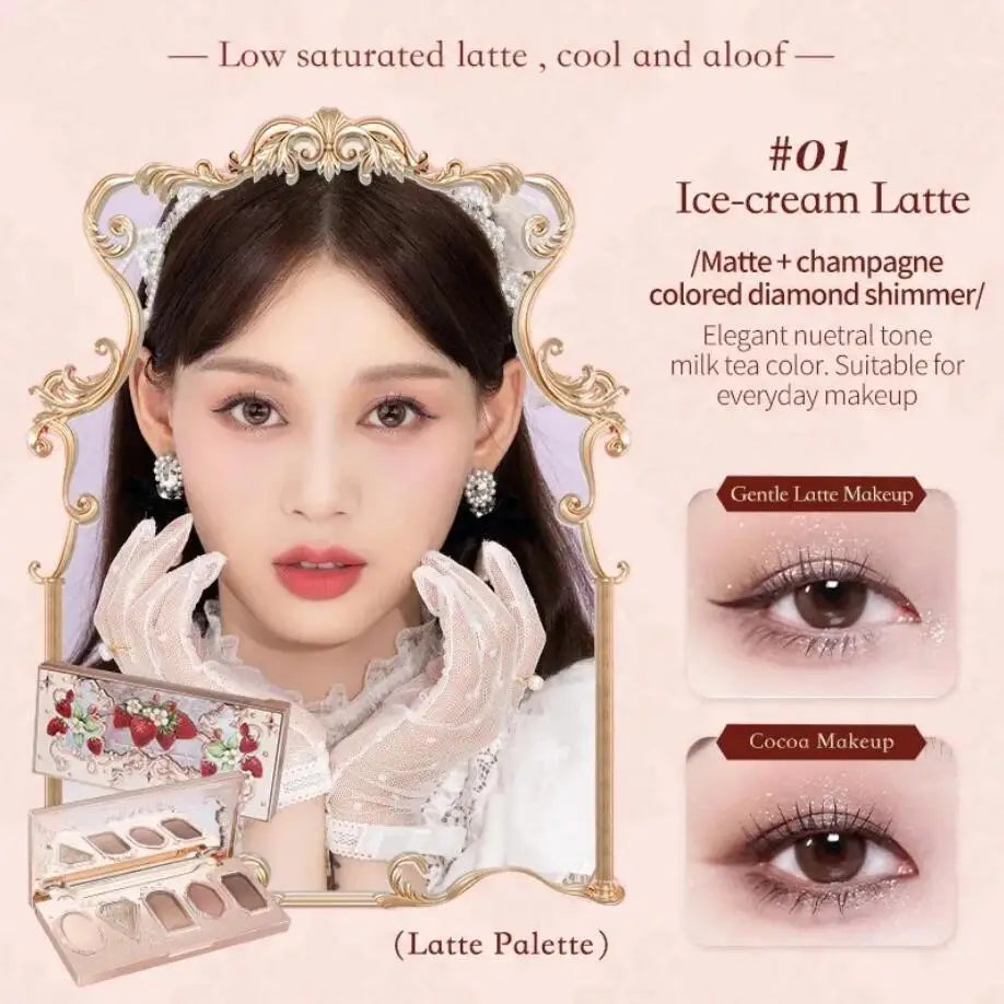Flower Knows All In One Makeup Set Gift Box Garden Cushion Cream Foundation Matte Blush Long Lasting Velvet Lip Cream With Bag
