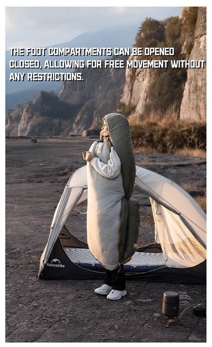 Naturehike MG120 MG270 Mummy Sleeping Bag -2~5℃ Ultralight Camping Hiking Cotton Warm Thermal Winter Machine Washable Tour Gear