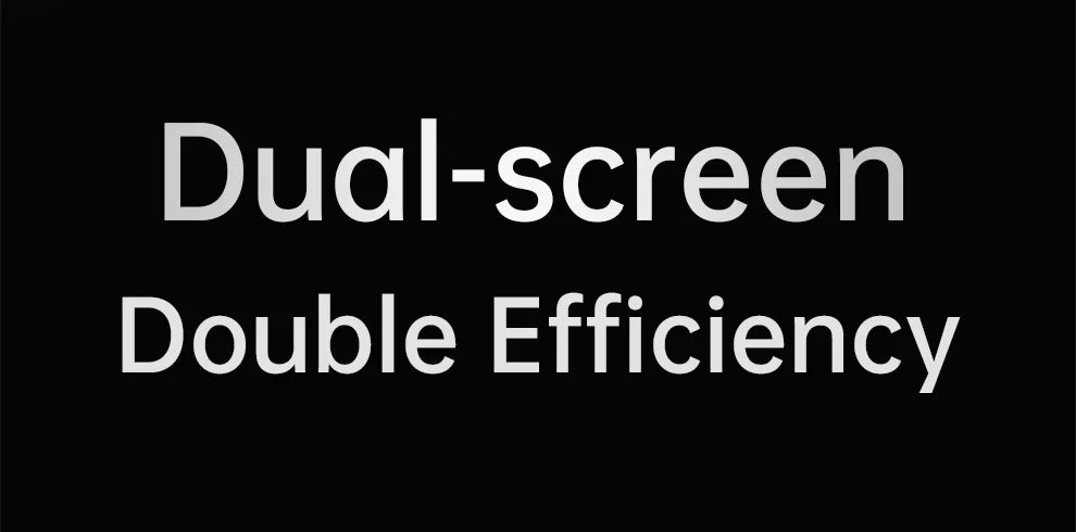 15.6" Folding Portable Monitor Dual Touch Screen 1080p 300nits VESA 75mm Freely Adjust Display Extender for Laptop PC With Bag