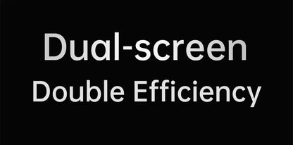 15.6" Folding Portable Monitor Dual Touch Screen 1080p 300nits VESA 75mm Freely Adjust Display Extender for Laptop PC With Bag