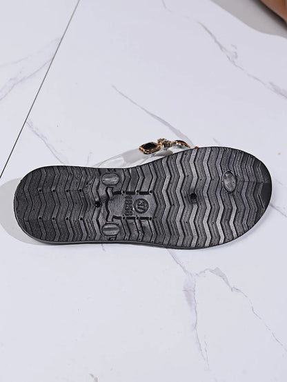 2025 Shoes Woman Spring Summer Thong Flat Flip Flops Comfortable Rhinestone Fashion Opened Toe Luxury Sandals Women Designers
