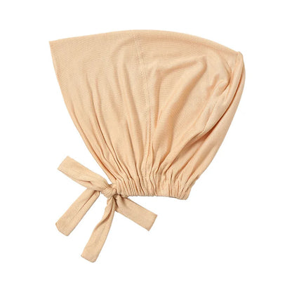 1PC Adjustable Inner Caps New Soft Solid Color Elastic Cap Modal Hijab Muslim Bonnet Underscarf Women Fashion Accessories