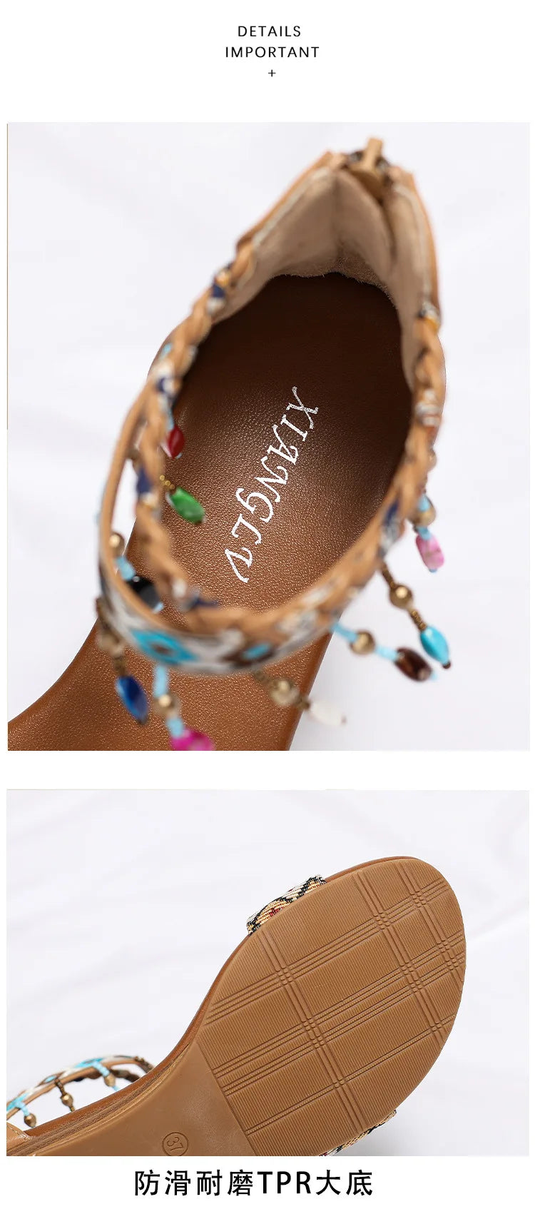 High quality leather flat sandals for women 2.5cm low heel vintage print new summer 2026 36 42 open toe casual shoe black brown