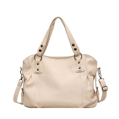 Women's Large Capacity Shoulder Casual Tote Bag Laptop Roomy Handbag Soft Leather Crossbody Business Black Big Bag A4 Sac A Main