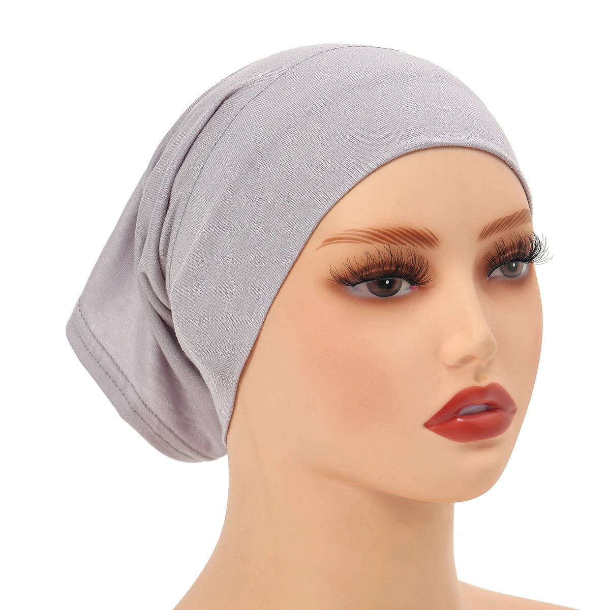 Cotton Jersey Muslim Inner Hijab Cap Solid Color Scarf Underscarf Tube Cap Breathable Sport Hijab Cap Women Underscarves