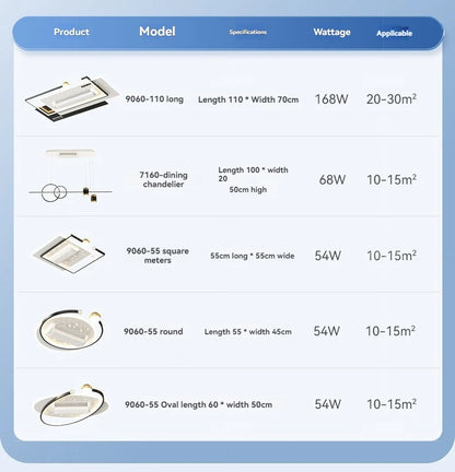 LED Bladeless Fan Light, Living Room Light, Modern Minimalist Smart Remote Control, Master Bedroom Study Ceiling Light 110V/220V