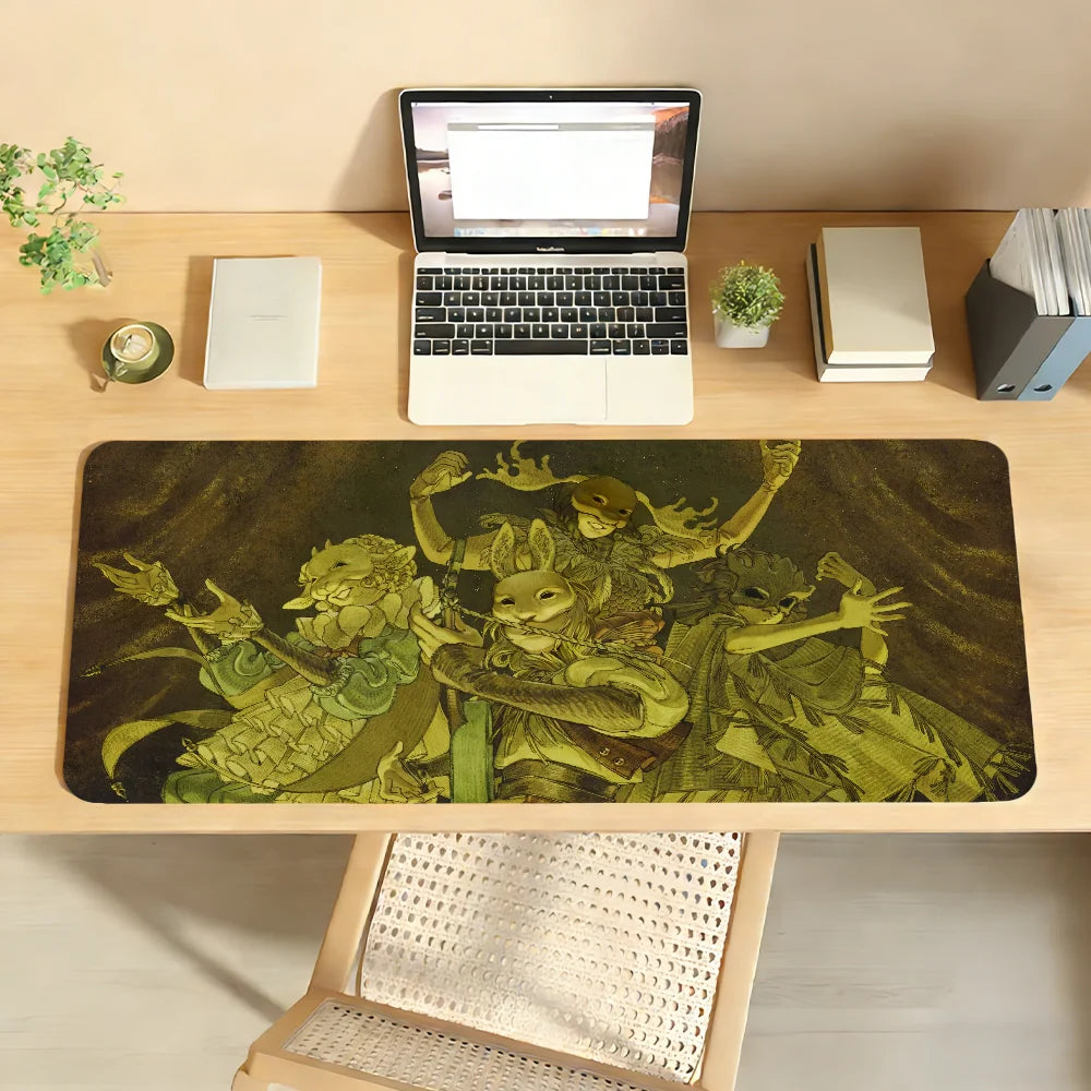 Singer Yaelokre Origins Mouse Pad Non-slip Rubber Gamer Balance Computer Mat Decoracion Deskmat Laptop Office Large