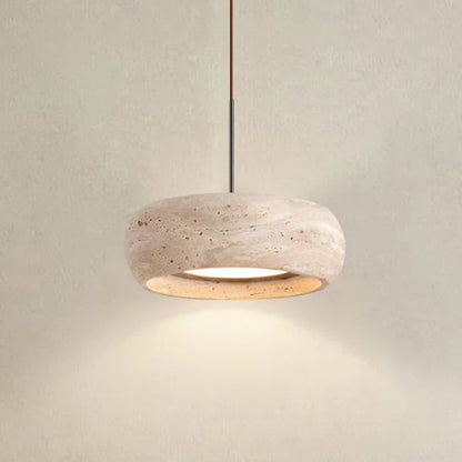 Japanese Wabi Sabi Stone Pendant Lamp for Bedroom Bedside Table Lights Minimalist Island Kitchen Dining Room Hanging Chandeliers