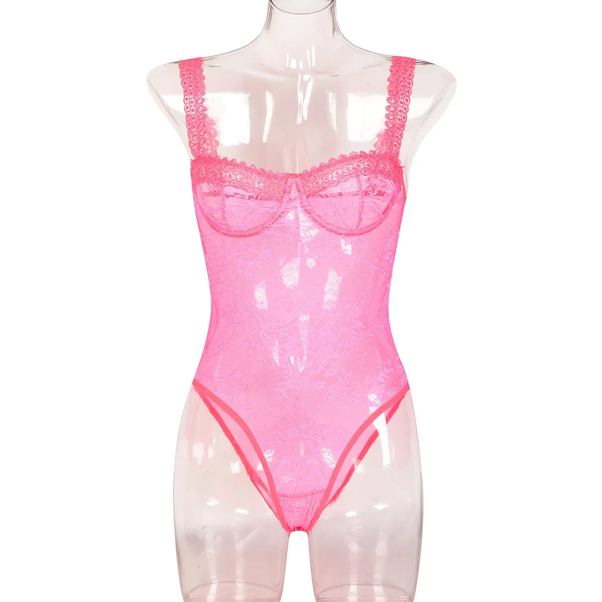 Hirigin Sheer Lace Sexy Underwear Playsuits Ladies Strap Floral Transparent Sexy Bodysuits French Style Sensual Porn Nightwear