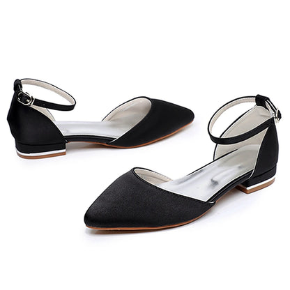 Crystal Queen Women Sandals Ladies Sexy Shoes Female Flats Point Toe Summer Shoes Casual Party Dress Flat