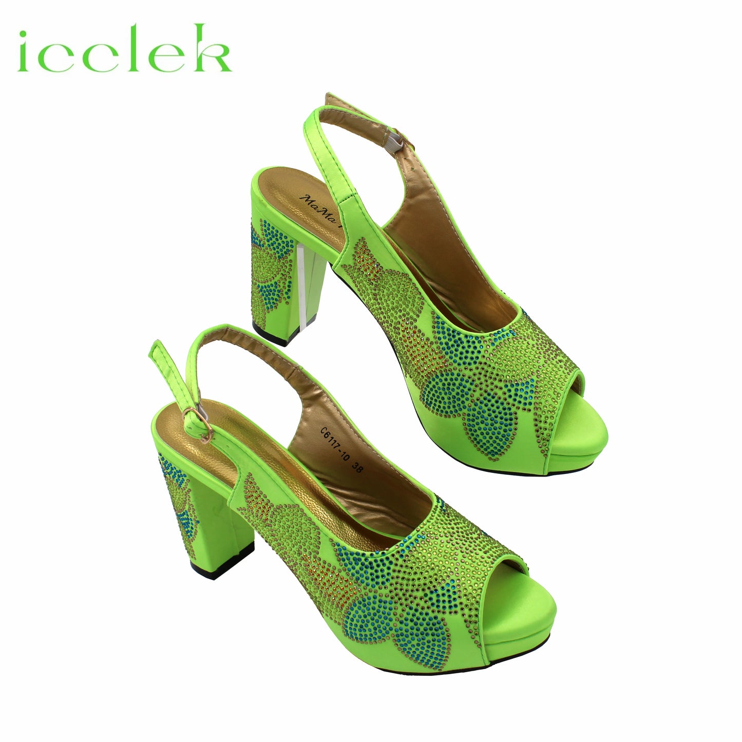 Baby Pink Flower Pattern Mature Pumps African Design Women Matching Shoes and Bag with Platform High Quality Sandals for Wedding