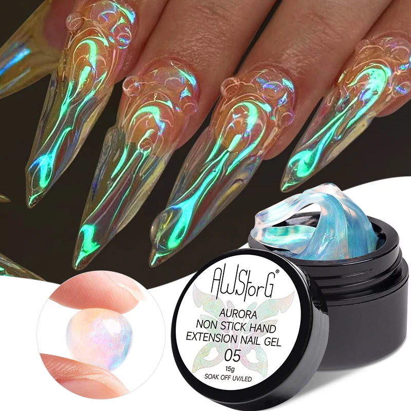 AWStorG 5ML Colorful Laser Cat Magnetic Gel Blue Glitter Shine Soak Off  Semi Permanent  UV Gel Nail Art Varnish Nail Supplies