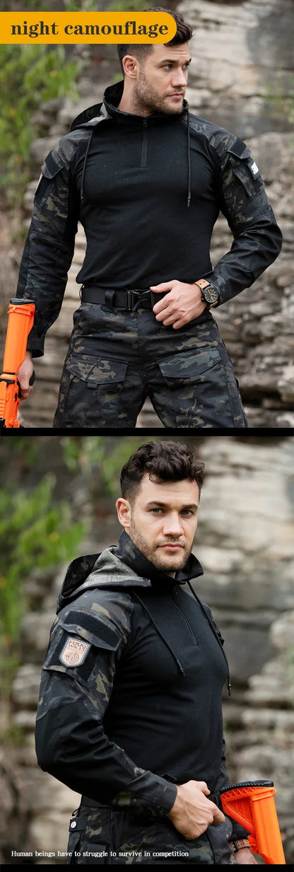 Tactical Uniform Milit Outdoor Camo Uniform Combat Suits Shirts Cargo Pants Trainning Sets Airsoft Paintball Hunting Clothes