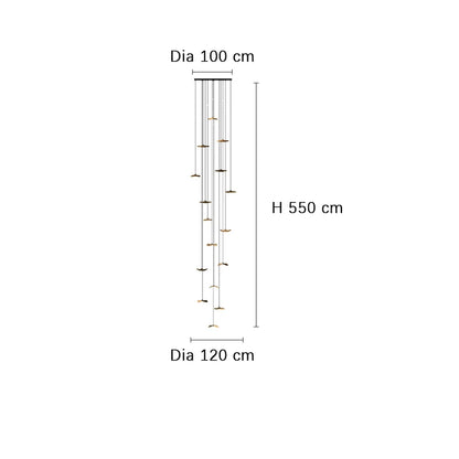 Designer Log Craft LED Ceiling Chandelier Living Room Tearoom Kitchen Table Lamps Bedroom Home Decoration Lighting Stair Lights