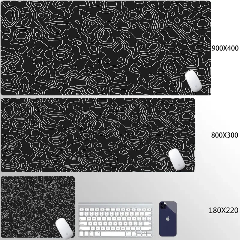 Computer Mouse Pad Strata Liquid Gaming PC Deskmat Laptop Pc Accessory Non-slip soft Mat XXL size Mousepad Large 900x400 Mats