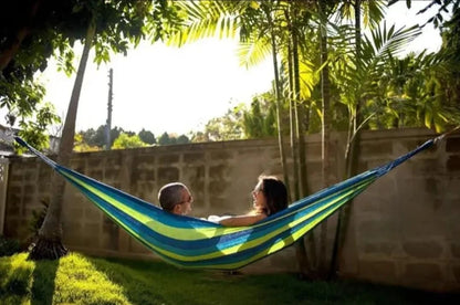 Outdoor Camping Canvas Hammock (220X80Cm / 87X32 in), Single-Person Outdoor Hammock with Two 2m Inch Long Straps and Storage Bag, Durable and Easy to Install, Can Support 300 Pounds, Portable Hammock, Ideal for Outdoor/Indoor