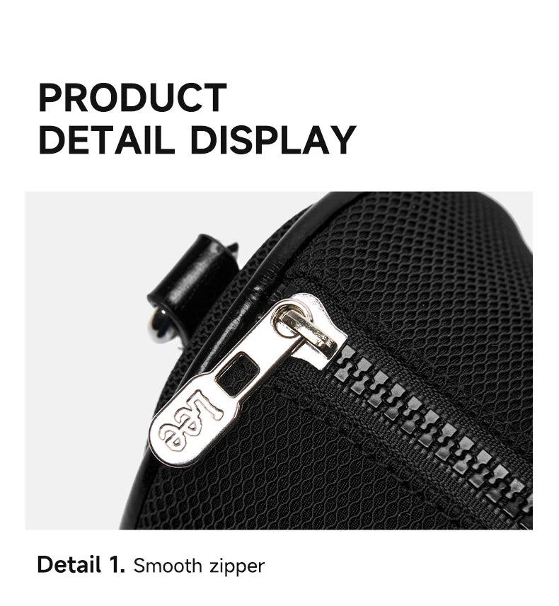 LEE Mini Classics Black Ladies Handbag Shoulder Bag Women Oxford Leather Strap Casual Small Travel Crossbody Bag Phone Pack