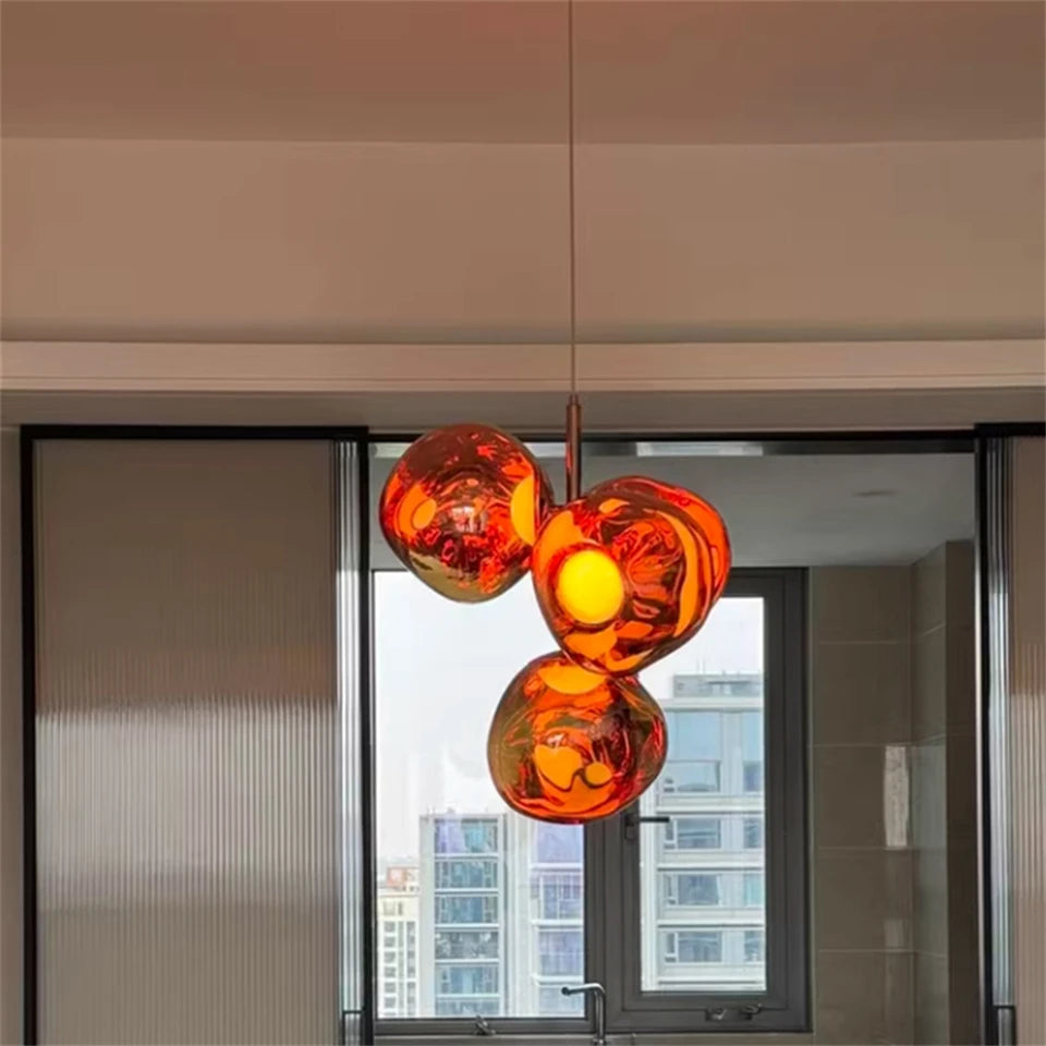 Modern Lava LED Pendant Light PVC Lights Kitchen Hanging Light Fixtures Indoor Decor Living Room Ceiling Lighting Chandelier