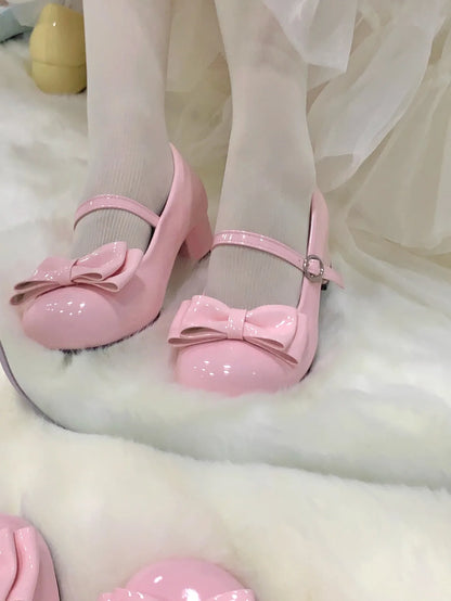 Women Lolita Shoes Round Toe Women Flats Cross Straps Bow Cute Pumps Girls Princess Party Shoes Trend Luxury Mary Jane Shoes
