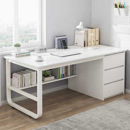 Multi-functional Desk Desktop Computer Desk Simple Home Desk Student Bedroom Bookshelf Integrated Writing Desk