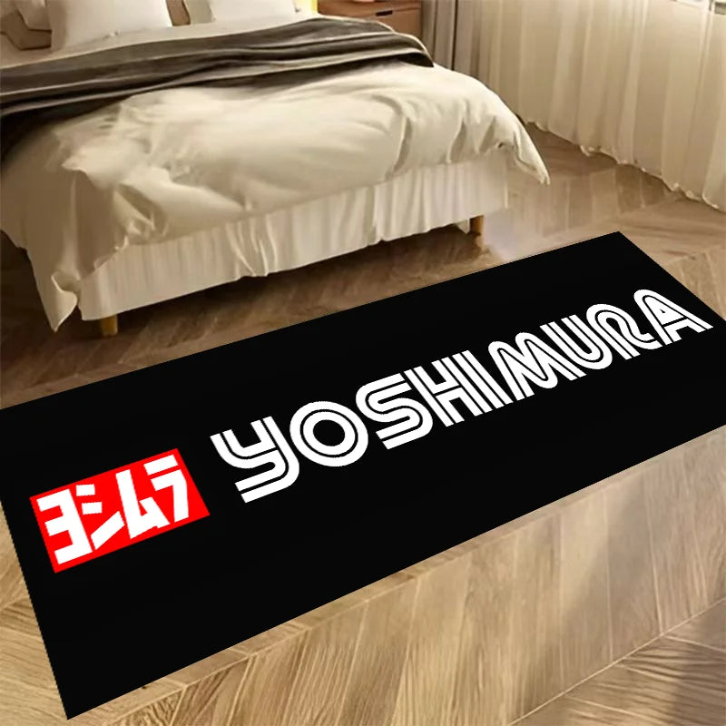 Motorcycle Carpet Garage Mat Racing Cool Moto Display Motorcycle Display Mat Anti-slip Home Decor Long Strip Comfortable Rugs