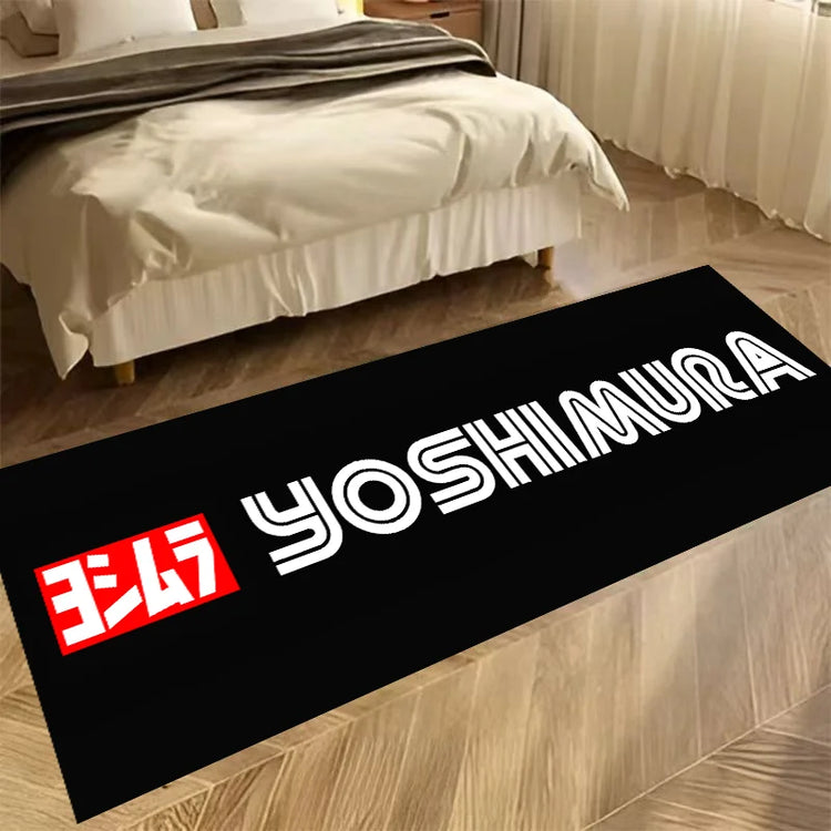 Motorcycle Carpet Garage Mat Racing Cool Moto Display Motorcycle Display Mat Anti-slip Home Decor Long Strip Comfortable Rugs