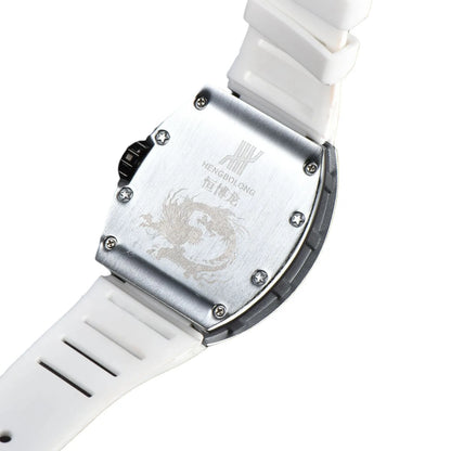 2026 New Hengbolong Diamond Quartz Watch Men's Fashion Koi Pattern with Calendar Watch