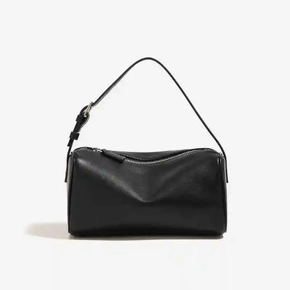 2025 New Luxury 90s Pen Holder Bag Genuine Soft Cowhide & Suede Mini Crossbody Bag Hand-Carry Vintage Shoulder Purse for Women