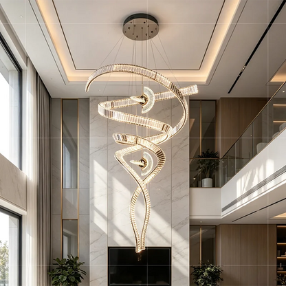 Nordic Home Decoration Stair Chandelier LED Pendant Lights Modern Ceiling Light Indoor Lighting Fixtures For Living Room Bedroom