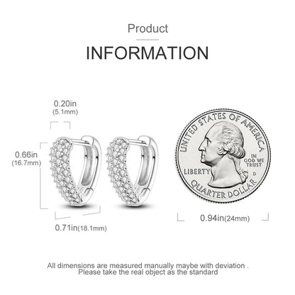 925 Sterling Silver Star Moon Heart Shape Earrings Jewelry Versatile Hoop Earrings For Women Jewelry Fine Birthday Party Gifts