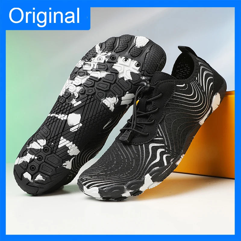 Mens River Tracking Shoes New Five Finger Swimming Surfing Breathable Elastic Aqua Shoes Unisex Summer Barefoot Beach Sneakers