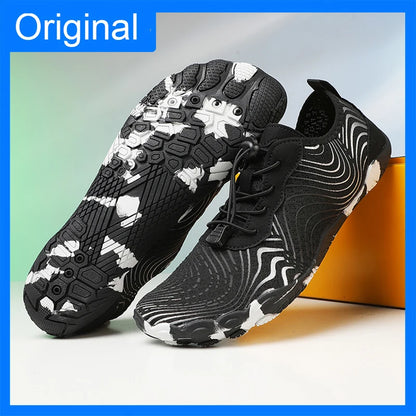 Mens River Tracking Shoes New Five Finger Swimming Surfing Breathable Elastic Aqua Shoes Unisex Summer Barefoot Beach Sneakers