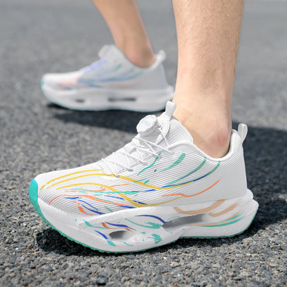 Unisex Sports Shoes Trendy Mesh Breathable Outdoor Running Shoes 2026 New Soft Soled Rebound Professional Training Shoes for Men