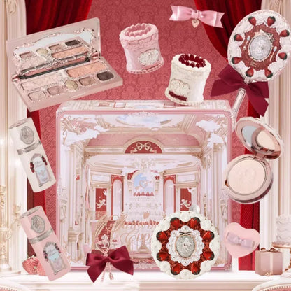 Flower Knows Strawberry Cupid Box Collection Make Up Sets Cosmetics Full Set Palette Pressed Powder Blush Lipstick Gift Box
