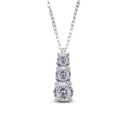 1.8CT D Color Moissanite Gourd Pendant Mama Dainty Necklace Classic 925 Sterling Silver Women's Necklace Fine Jewelry For Party