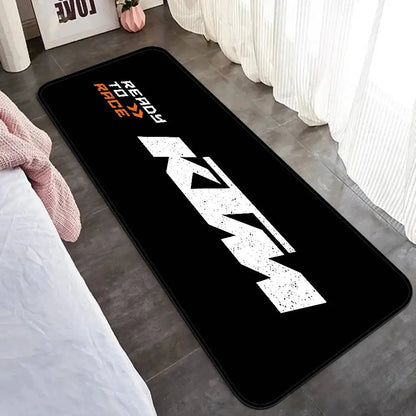 K-KTM Logo Hallway Carpet Washable Non-Slip Living Room Sofa Chairs Area Mat Kitchen Doormat Area Rug