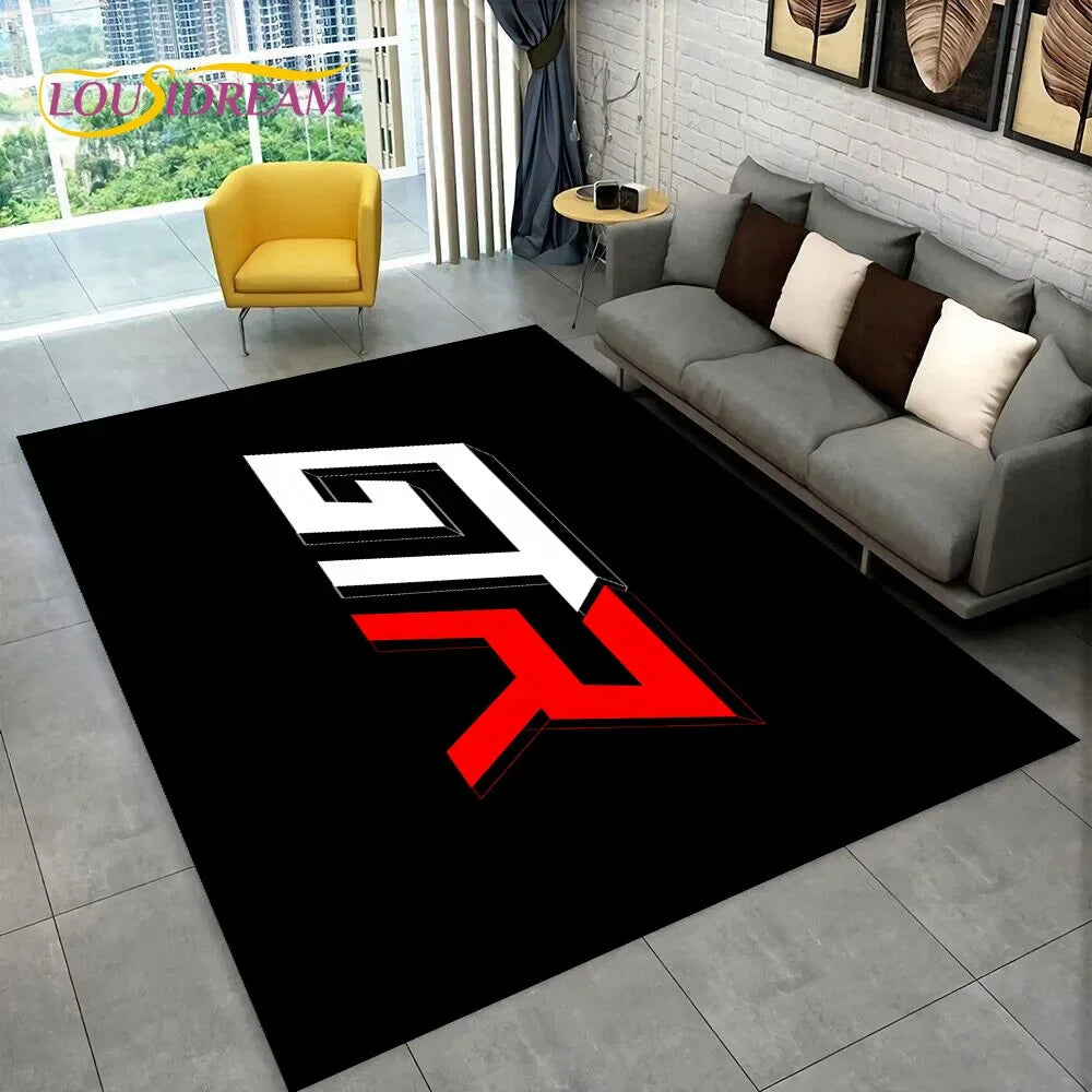 GTR Racing Car N-Nissan Logo 3D Carpet Rug for Home Living Room Bedroom Sofa Motorcycle Doormat Decor,kid  Area Rug Floor Mat