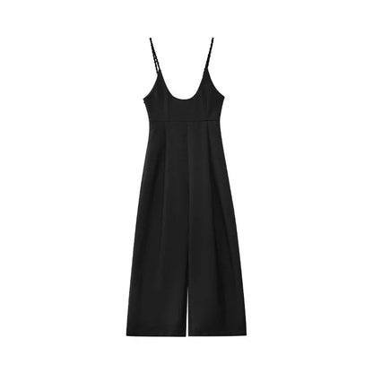 Kiesza lyte Fashion street 2024 High Waist Long Jumpsuit for Women Casual  Elegant Herben Wide leg pants Rompers Office Lady