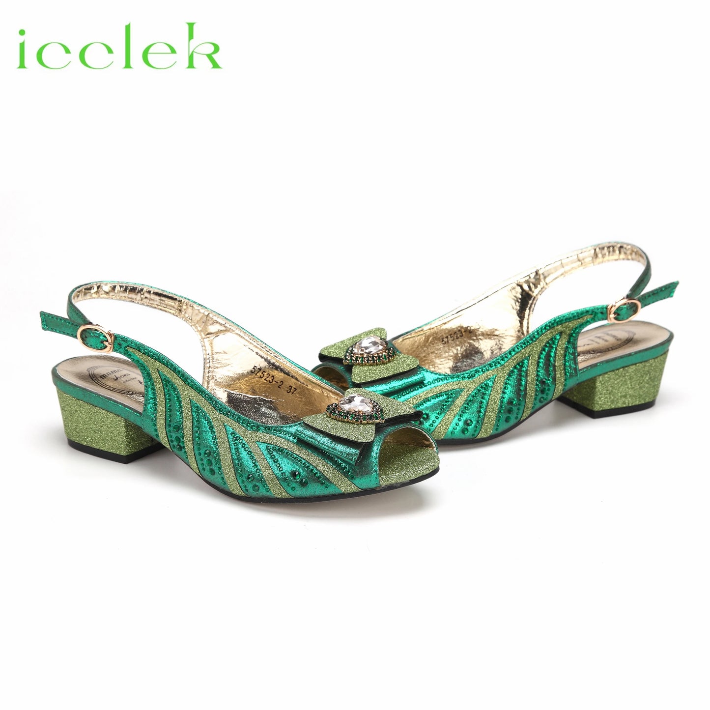 2024 New Arrival Elegant Style Fuchsia Color Low Heels Nigeria Popular Design African Ladies Shoes And Bag Set