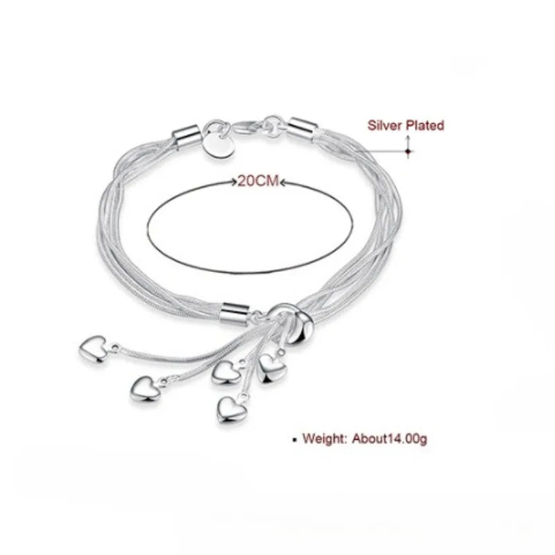 925 Sterling Silver Bracelet Woman Vintage Luxury Original Jewelry Accessories Fashion Designer Party Wedding Jewelry Gifts 2025