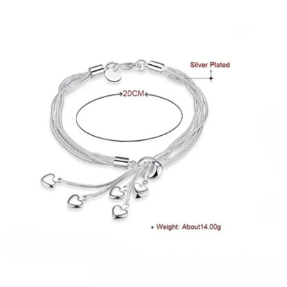 925 Sterling Silver Bracelet Woman Vintage Luxury Original Jewelry Accessories Fashion Designer Party Wedding Jewelry Gifts 2025